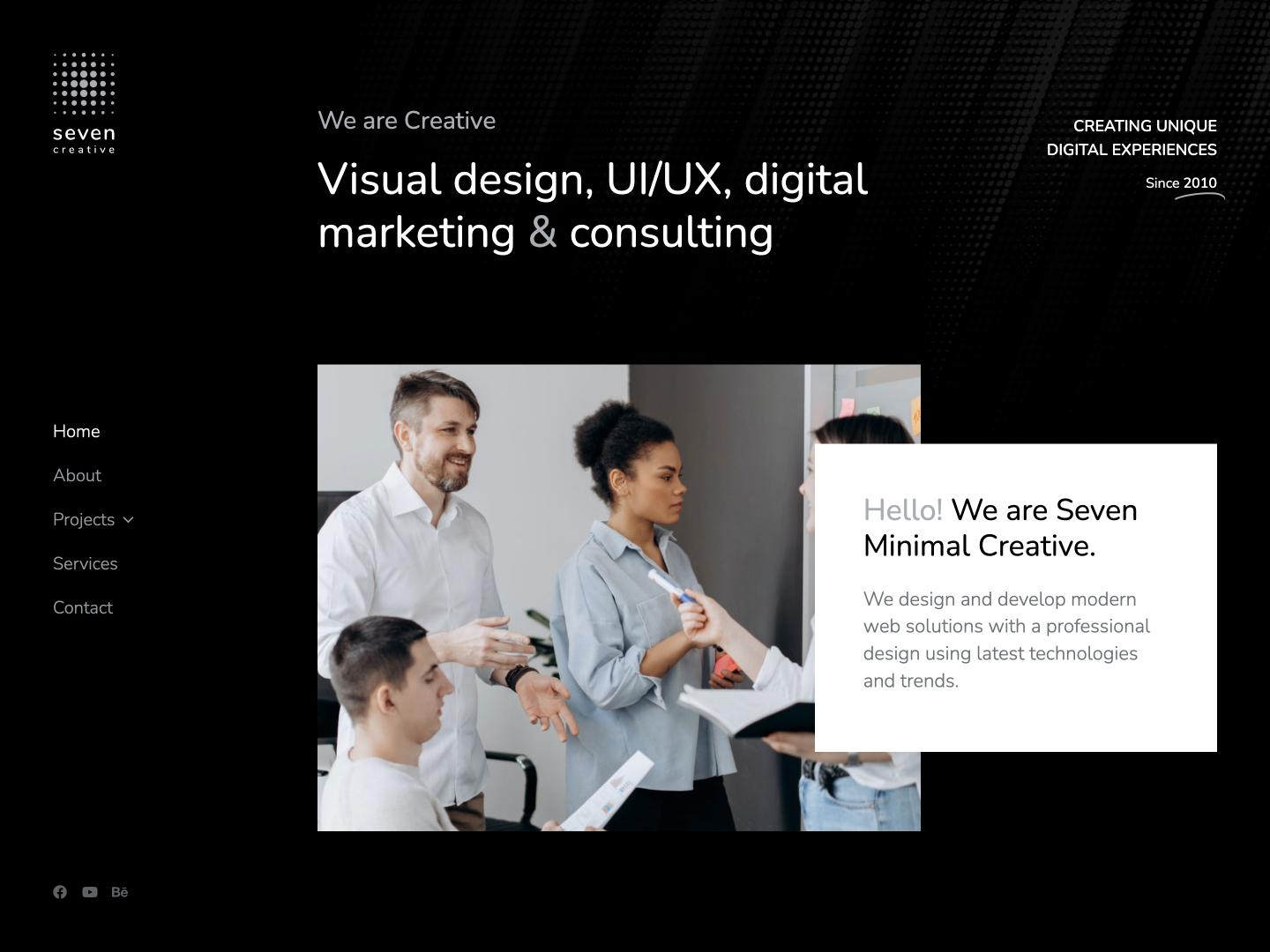 Minimal Creative Dark